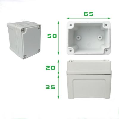 China TY-506555 ABS Plastic IP66 Junction Project Box Waterproof Enclosure 50* 65* 55 for sale