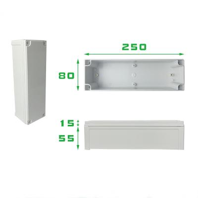 China TY-8011070 110 Size IP66 Junction Enclosure Box Waterproof Electrical ABS Plastic for sale