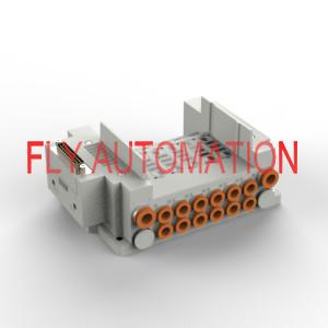 China Manifold Pneumatic Solenoid Valves Flat Ribbon Cable SMC SS5Y5-10/11 5000 Series for sale