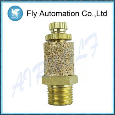 Κίνα Airtac BESL02 1/4» κίτρινος Throttling ησυχαστήρας εξαρτημάτων 0~60℃ ορείχαλκου 4V330-15. προς πώληση