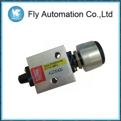 China Push Button Pneumatic Manual Valve 1/8 Inch 3/2 Way Manually Mechanical Valve for sale