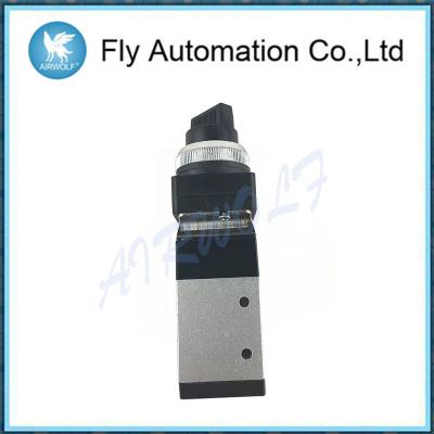 China Aluminium Alloy Pneumatic Manual Valve MSV98322TB 3/2 Way Palm Button for sale