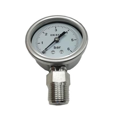 China PG20-2.5 Stainless Steel Pneumatic Pressure Gauge for sale
