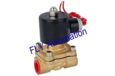 China 24VDC,110VAC 2W160-15 Round Coil 2 Way Brass Water Solenoid Valve With Customized for sale