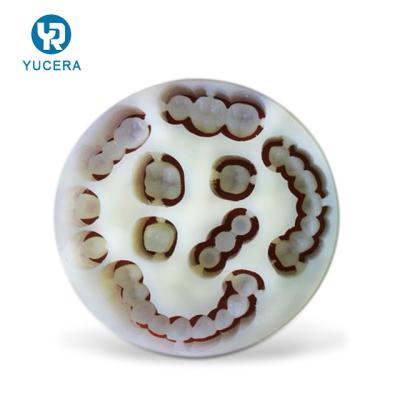 China Open System 14mm 16mm 20mm YUCERA White Dental Wax Blocks for sale