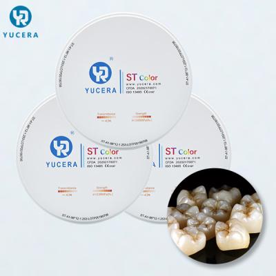 China Super Translucent Pre Shaded Zirconia Blocks For False Teeth for sale