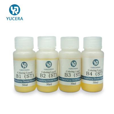 China Zircônia dental do ST A1 A2 de Yucera que colore a solução de tingidura cerâmica dental branca líquida à venda