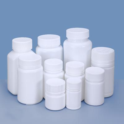 China 225ml Pharmaceutical HDPE Bottle Pill Bottle Cap Bottle Plastic White Screw Cap for sale