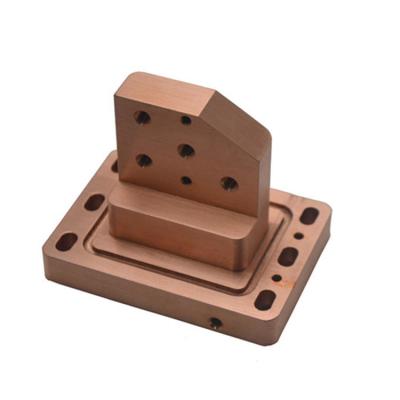 China Bronze Bracket Connector Brass Fitting Parts , Bronze Fitting CNC Machined Parts for sale