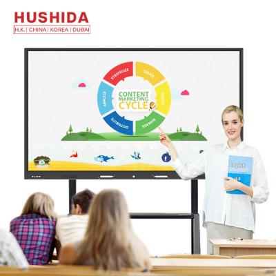 China 86 Inch 4K UHD Touch Screen Interactive Whiteboard IR Education Smart Board for sale