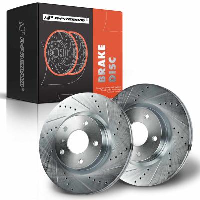 China Front Drilled Brake Rotors for INFINITI G35 Nissan 350Z 03-05 295.7mm for sale
