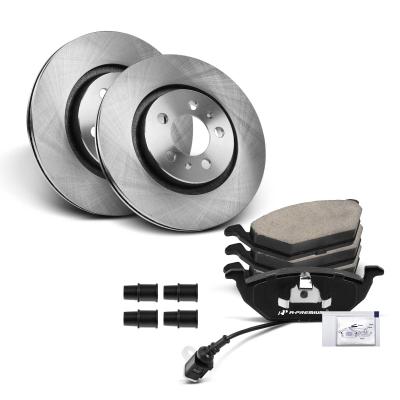 China Front Disc Brake Rotors & Ceramic Brake Pads for VW Beetle 2000-2010 Golf Jetta for sale
