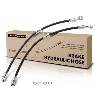 China 2Pcs Front Brake Hydraulic Hose for Acura TL TSX 2004-2008 Honda Accord 2003-2007 for sale