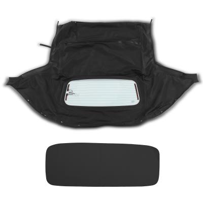 China Black Convertible Soft Top with Glass Window for Mazda Miata 1990-1997 1999-2005 for sale