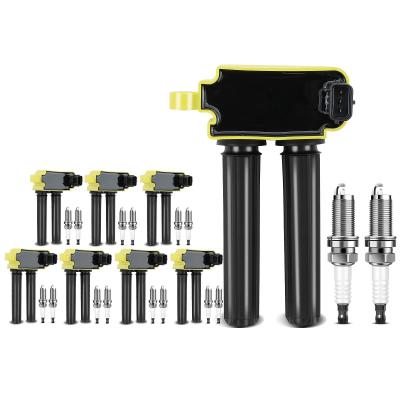 China 8x Yellow Ignition Coil & 16x IRIDIUM Spark Plug Kits for Chrysler Dodge Jeep 5.7L for sale