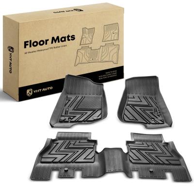China 3x Front & Rear Black Floor Mats Liners for Jeep Wrangler 18-23 Unlimited 4-Door for sale