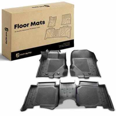 China 3x Front & Rear Black Floor Mats Liners for Ford Bronco 2021-2023 SUV 4-Door for sale