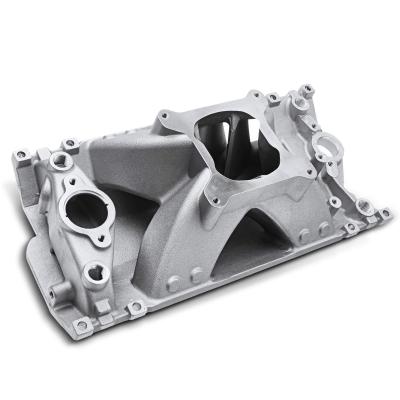 China Vortec Single Plane Small Block High Rise Intake Manifold for Chevy 350 Aluminum for sale