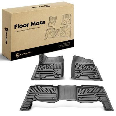 China 3x Front & Rear Black Floor Mats Liners for Nissan Pathfinder 1987-2018 Pickup for sale