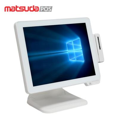 China White Black 15 Inch Single Capacitive Touch Retail POS System for sale