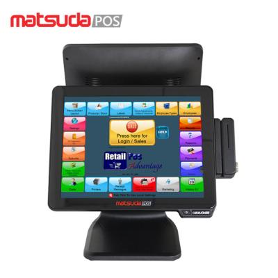 China Multifunction 15 Inch Dual Display Supermarket Pos System for sale