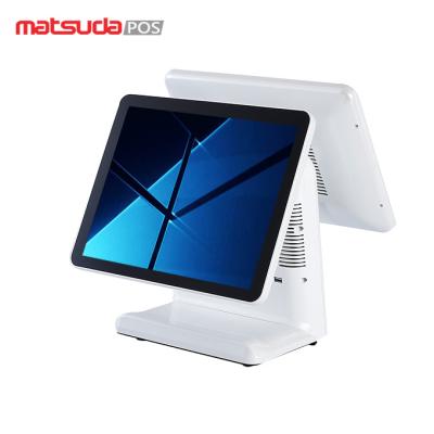 China Low Power Consumption 17 Inch Capacitive Dual Screen Pos System for sale