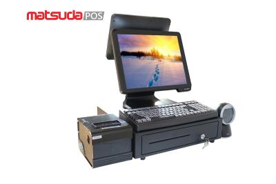 China ST9800 J1900 I3 I5 CPU Dual Touch Screen Pos Cash Register 15 Inch for sale