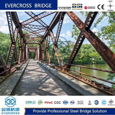 China Permanent Steel Girder Railway Bridge Custom Single Lane For Ferry for sale
