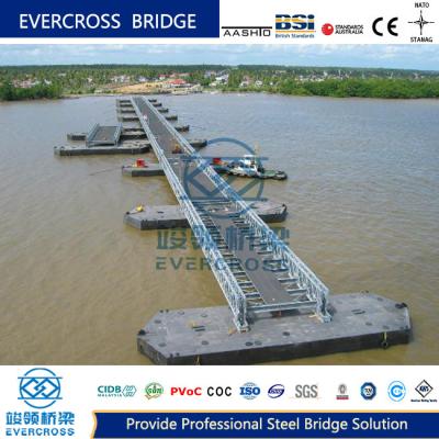 China Puente flotante de pontón reutilizable Tráfico incómodo para los ríos en venta