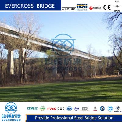 China Puente de acero de cubierta permanente de vigas de puente de carretera con galvanizado en caliente en venta
