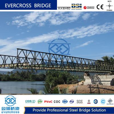 China HD 200 Bailey puente de acero compuesto doble truss de un solo piso reforzado DSR en venta