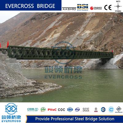 China 3048 mm longitud S355J0 puente de acero Bailey tres filas tipo CB200 en venta