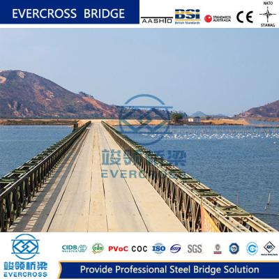 China Large Span Steel Bailey Bridge construction Double Row Single Layer Economic for sale