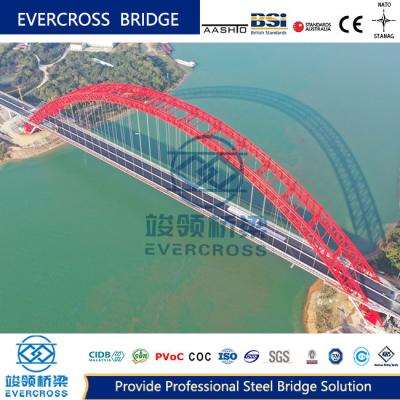 China Large Span Steel Arch Bridge Highway Bridge Economic Truss Steel Bridge for sale