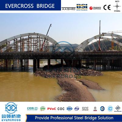 China Performance Large Span Arch Steel Beam Bridge With Paint Surface for sale