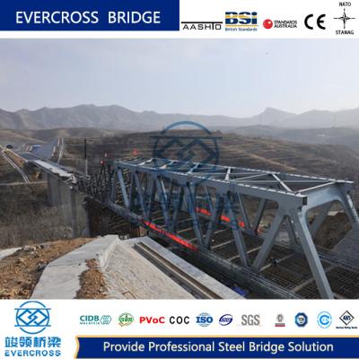 China Bailey Steel Truss Bridge Single Lane personalizado para montagem de balsa à venda