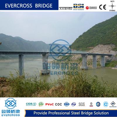 China Load Capacity Prefabricated Steel Bridge With Simple Structure Modular Design for sale