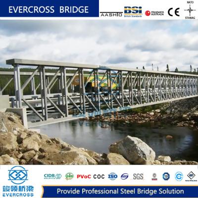 China Sistema de puente de acero modular OEM Capacidad de carga Diseño de armadura de acero en venta