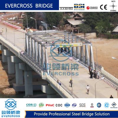 China Puente de estructura rígida de acero con tramos Puente modular temporal Capacidad de carga pesada en venta