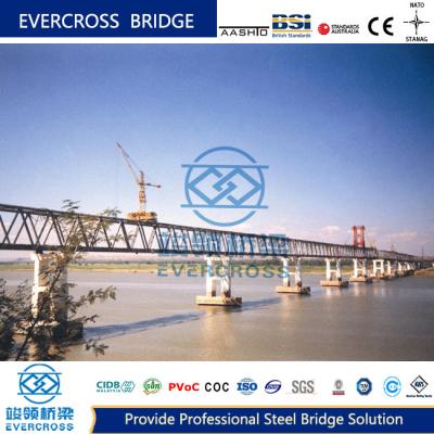 China Compact Steel Truss Bridge Temporary Pedestrian Bridge Long Life  for sale