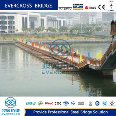 China OEM Floating Pontoon Bridge Portable Steel Bridge For Pedestrian for sale