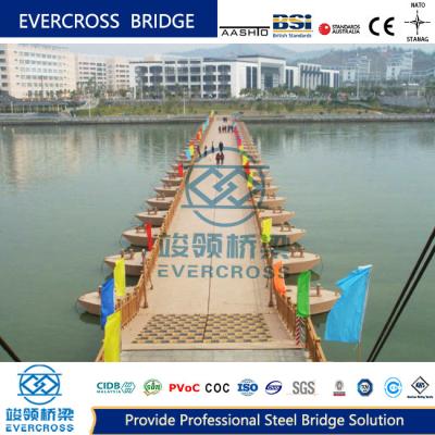 China Heavy Loading Capacity Steel Bridge Floating Pontoon Bridge Economic for sale