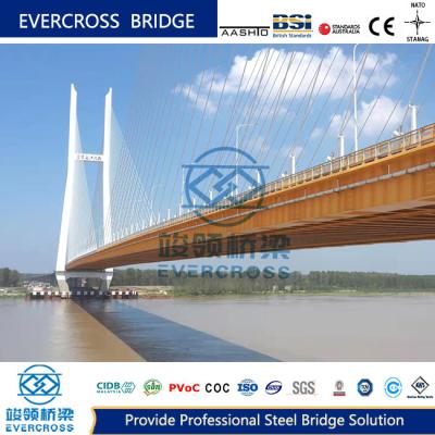China Steel Truss Cable Stayed Bridges High Strength Steel Concrete Bridge for sale