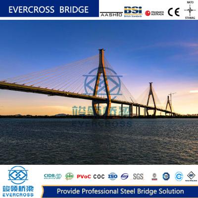 China Composite Bridge Cable Stayed Bridges High Strength Metal Truss Bridge for sale