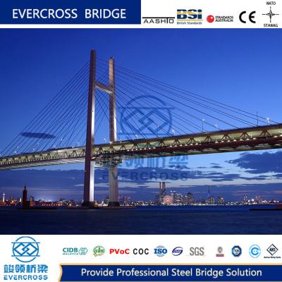 China Modular Steel Cable Stayed Bridges Permanent Rigid Frame Large Span for sale