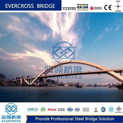 China Large Span Capacity Steel Arch Bridge High Flexural Steel Walking Bridge for sale
