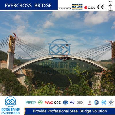 China Puente de arco de acero de alta resistencia Puente de arco de armadura de acero de gran capacidad OEM en venta