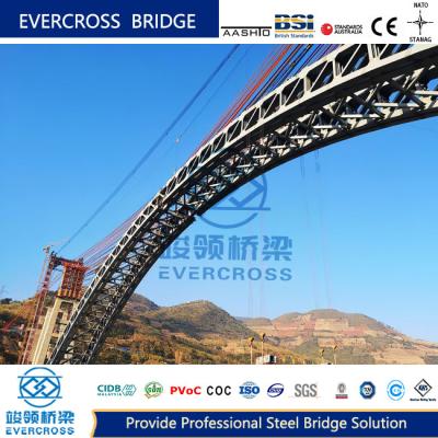 China Grand And Magnificent Steel Arch Bridge Solid Shot Blasting Surface Finish for sale