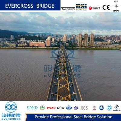 China Puente de vigas compuestas permanentes personalizadas con armadura de acero en venta
