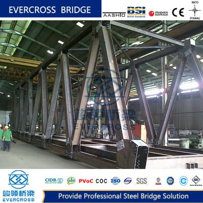 China High Stiffness Steel Truss Bridge Main Girder And Easy Maintenance for sale